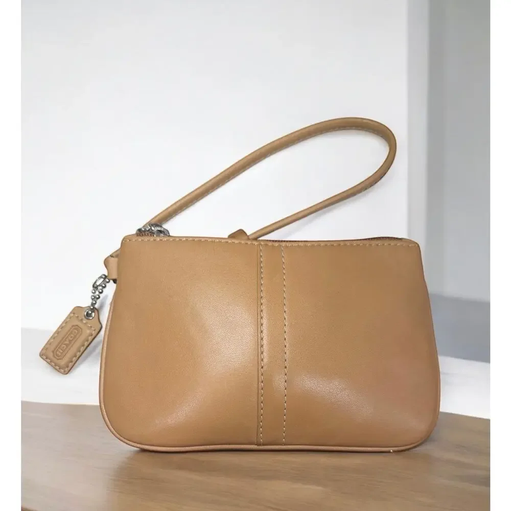 Vintage Coach 7548 Hamptons Leather Buckle Hobo Bag & Wristlet